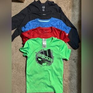 Boys Medium Sizes 6-7 Lot - Jacket, Long Sleeve Shirt + 3 Short Sleeve Shirts